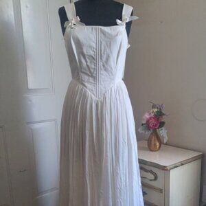 Medieval Style Floor Length Wedding Dress Custom made